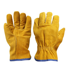 Cow Split Leather Drivers Working Gloves for Driving